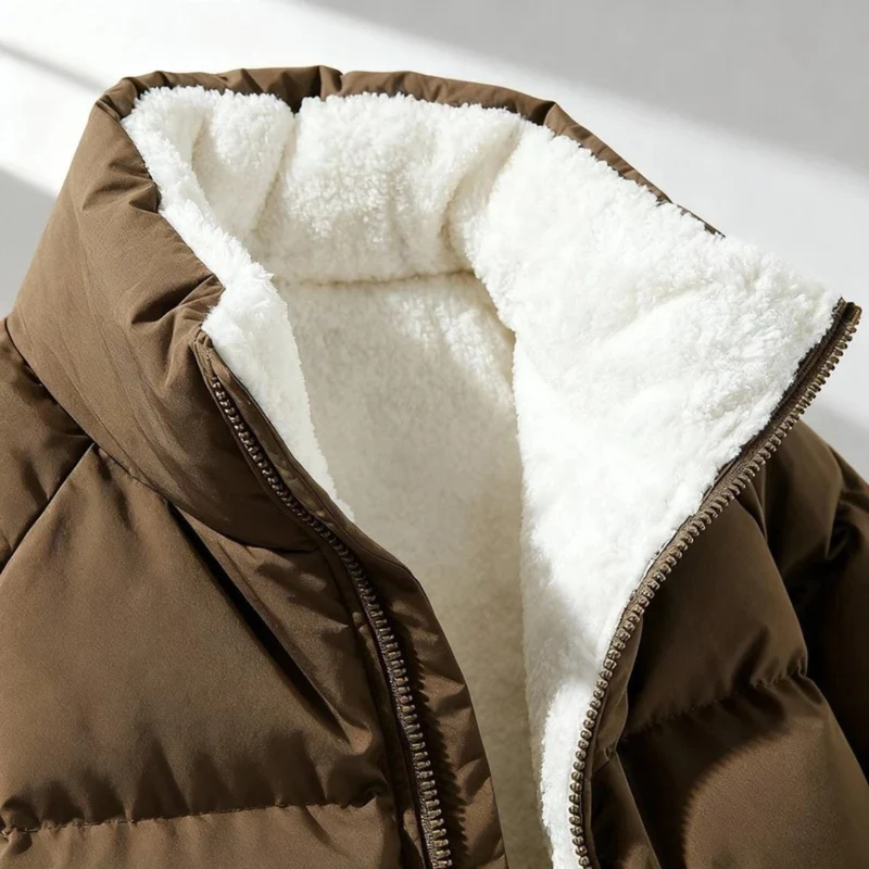 Wilhelmine | Damen Pufferjacke mit Kapuze, Weiche Fleece Fütterung und Komfort Design