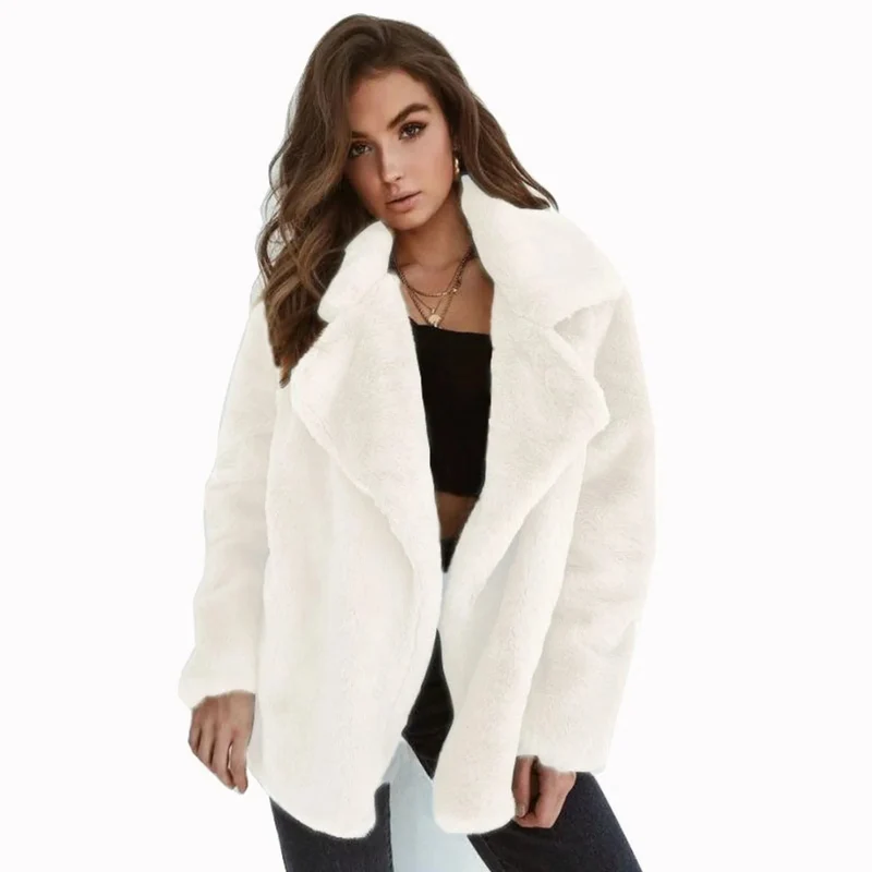 Vivian | Damen Winterjacke aus Kunstpelz mit Oversize Schnitt und Auffälliger Optik
