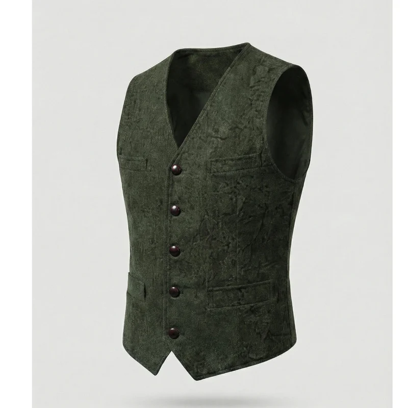 Hans | Herren Elegante Trachtenweste mit Knöpfen