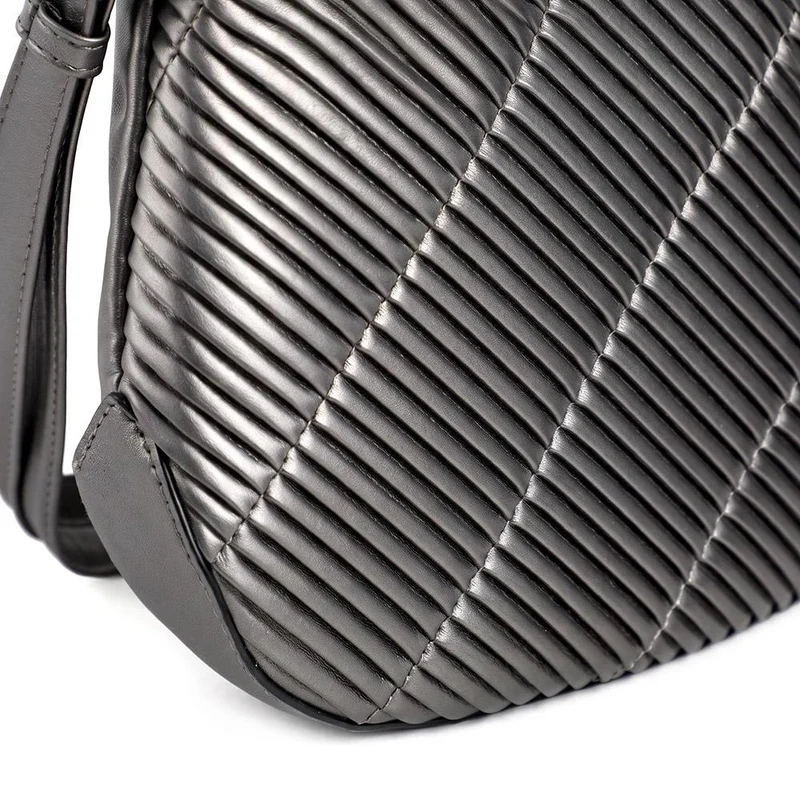 Gabor Quilted Adjustable Strap Handbag - GABC44053 / 330 519 - Pewter