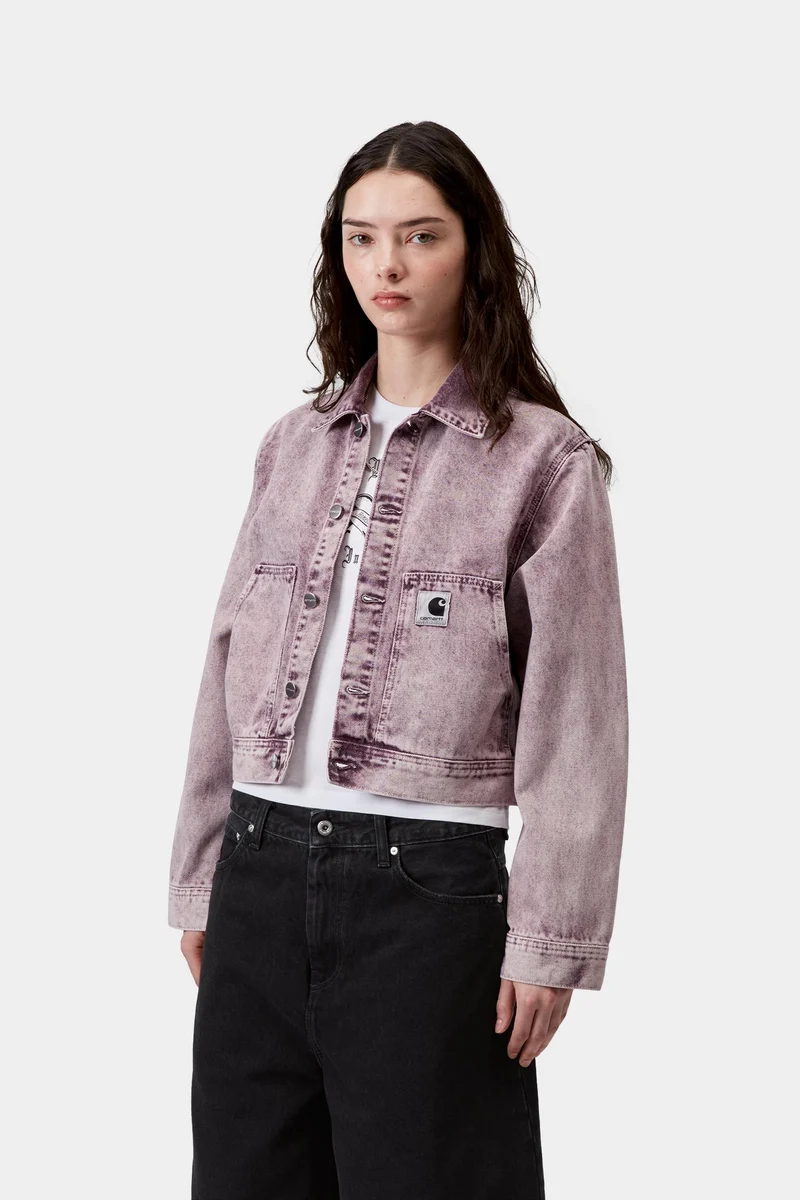 Carhartt WIP Arca Damenjacke | Kuscheliges Lila Kreidewaschung