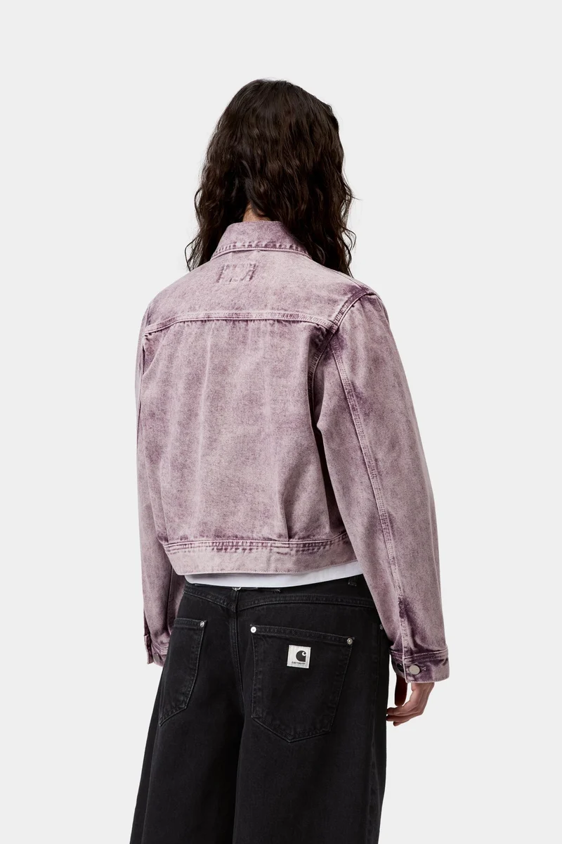 Carhartt WIP Arca Damenjacke | Kuscheliges Lila Kreidewaschung