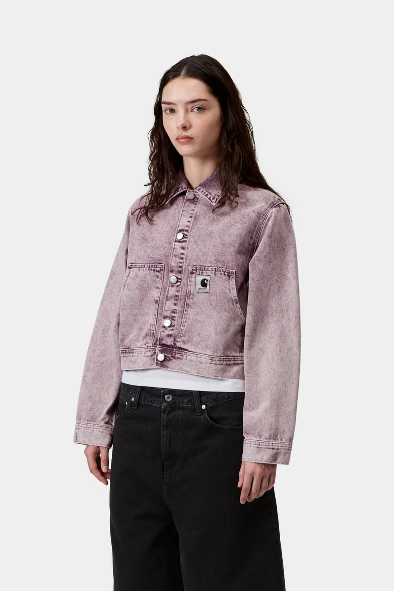 Carhartt WIP Arca Damenjacke | Kuscheliges Lila Kreidewaschung