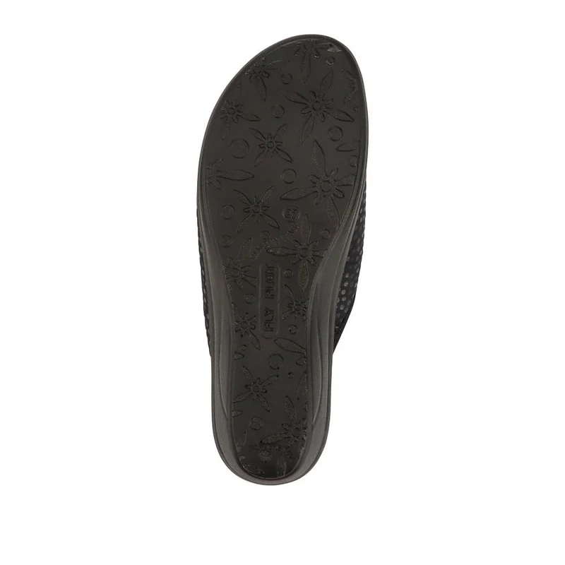 Fly Flot Lightweight Shock Absorbing Leather Mules - FLY41045 / 326 673 - Black