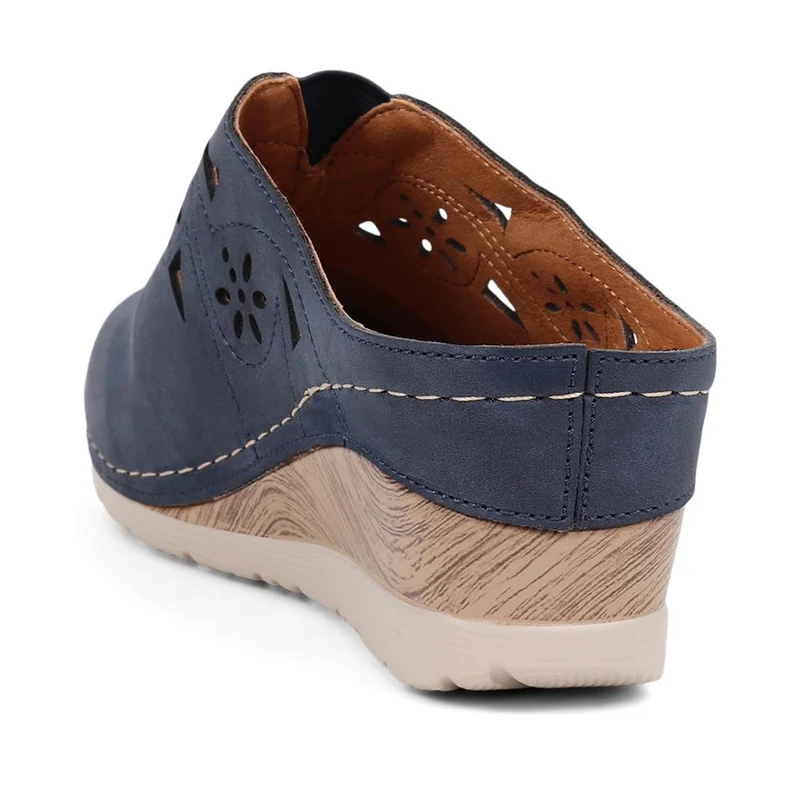 Wedge Heel Clogs - WOIL39031 / 325 148 - Navy