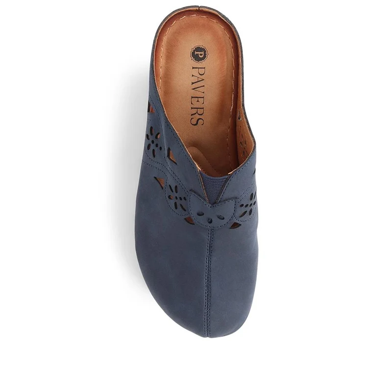 Wedge Heel Clogs - WOIL39031 / 325 148 - Navy