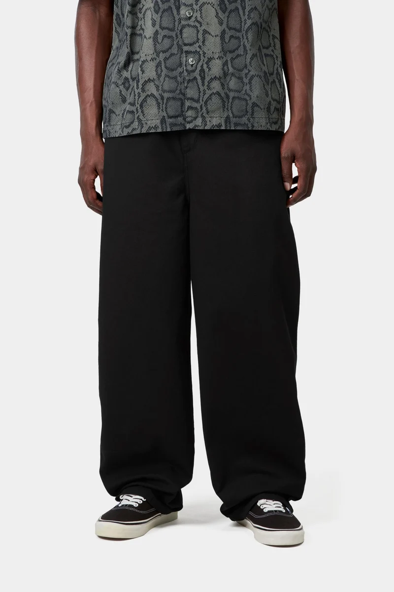 Carhartt WIP Herren Holden Hose | Schwarz, stückgefärbt
