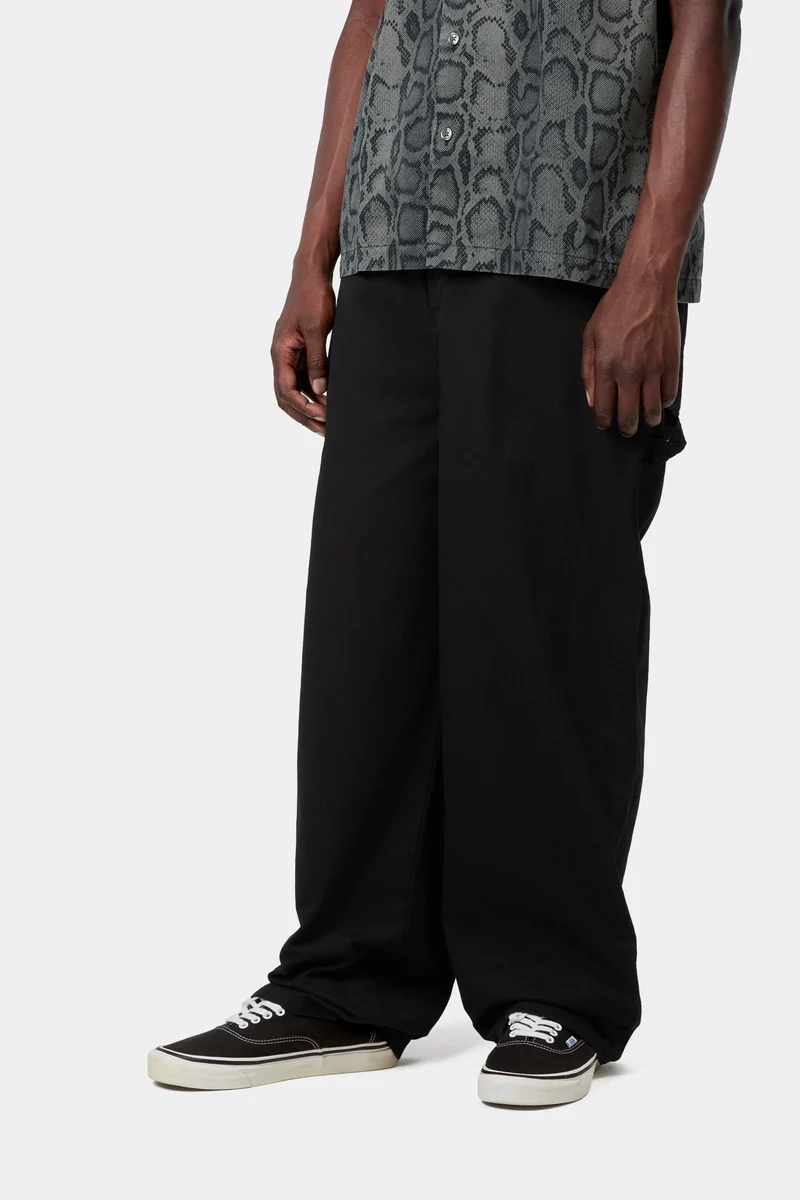 Carhartt WIP Herren Holden Hose | Schwarz, stückgefärbt