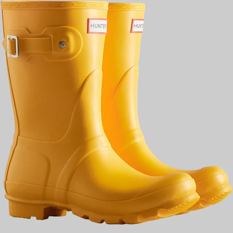 Hunter Original kurze Damen-Gummistiefel | Gelb