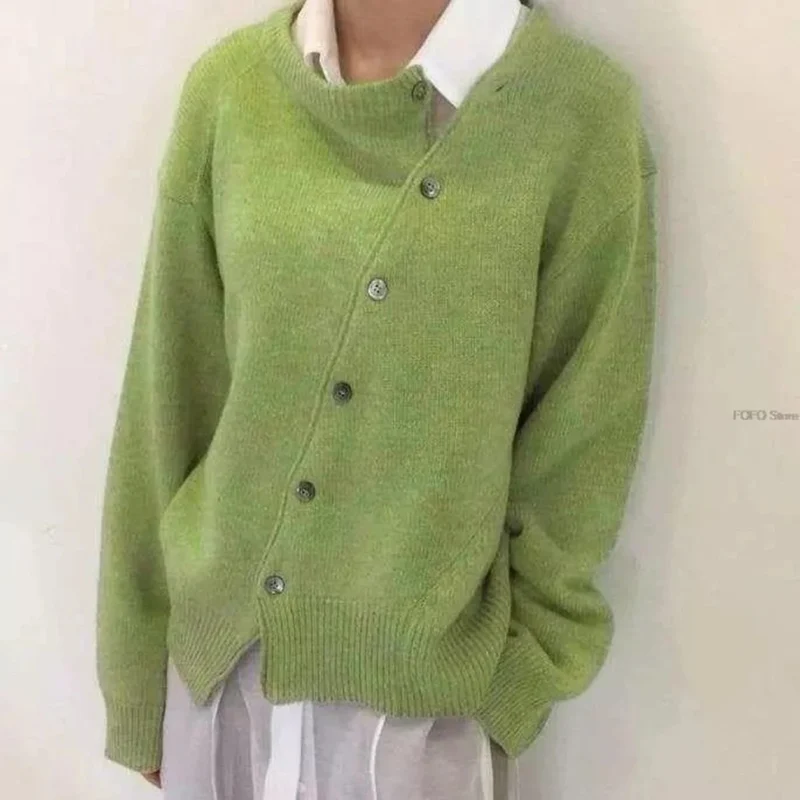 Solveig | Damen Strickjacke mit Knöpfen und Strick Optik