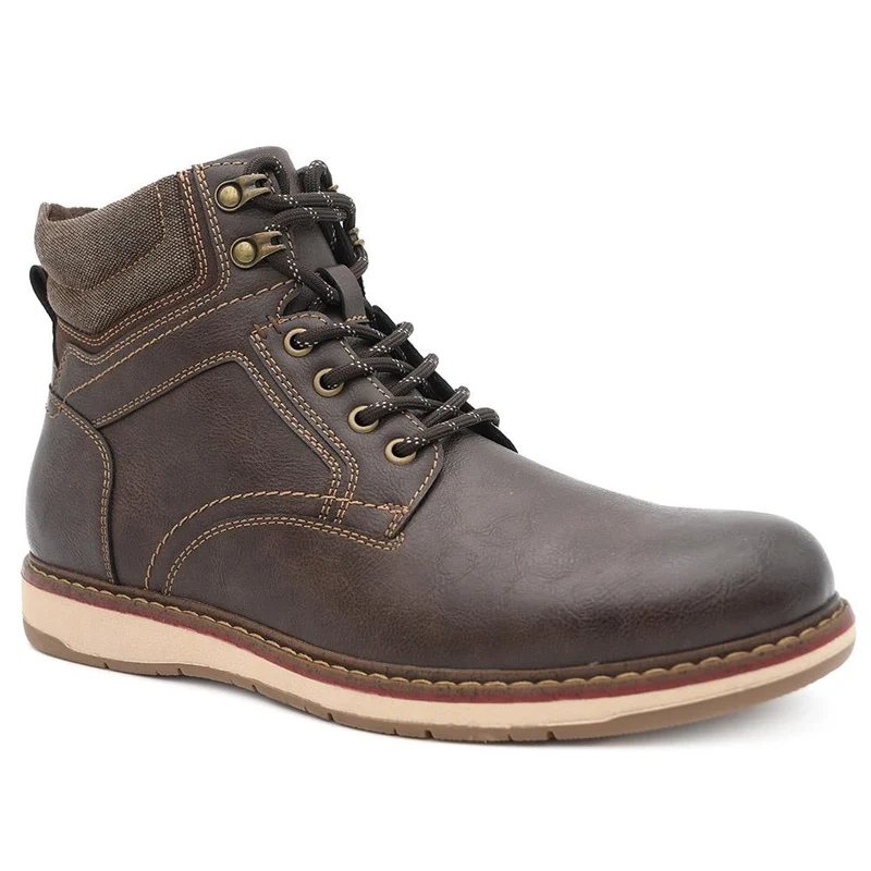 Casual Lace Up Boots - XINGH44010 / 330 034 - Brown