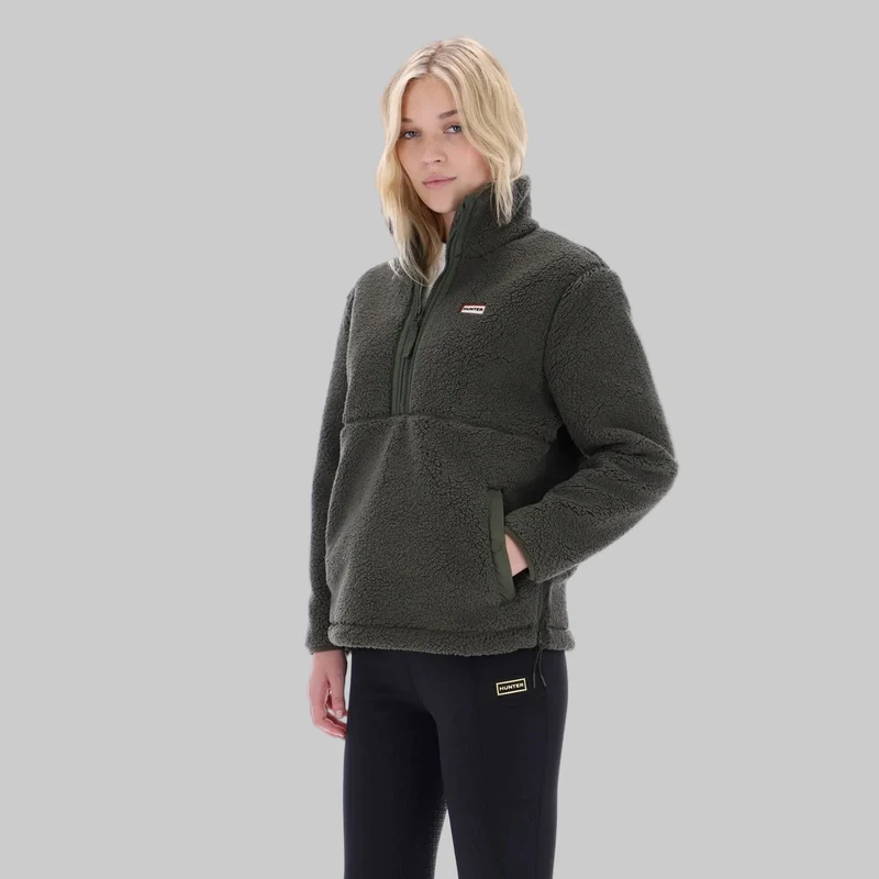 Hunter Damen Tiorga Borg-Fleecejacke mit 1/4-Reißverschluss | Kambaba
