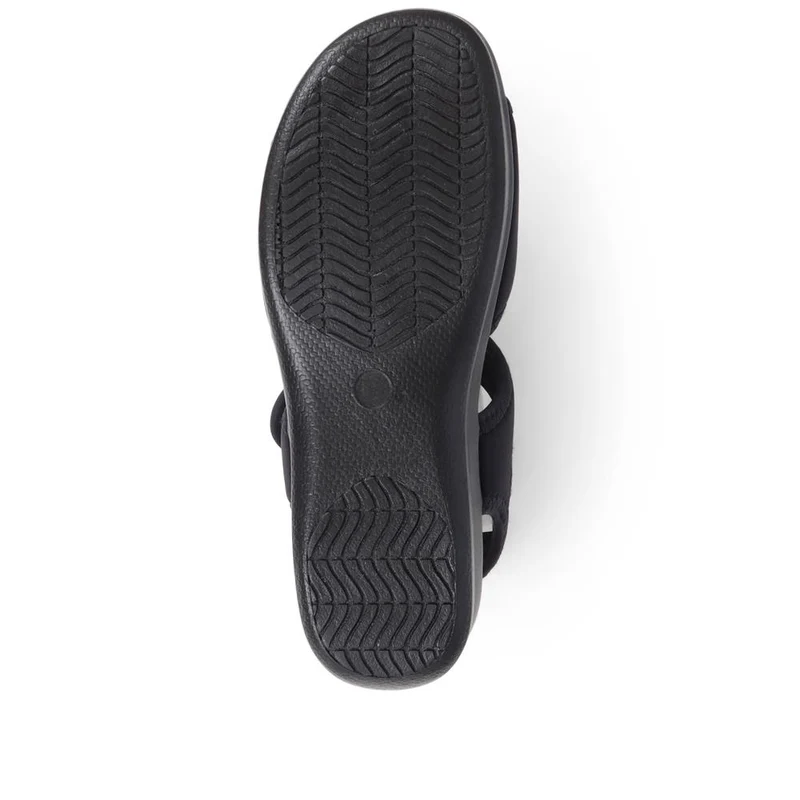 Adjustable Touch-Fasten Sandals - POLY39003 / 325 314 - Black