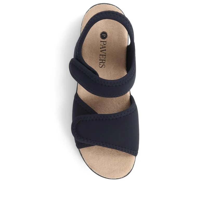 Adjustable Touch-Fasten Sandals - POLY39003 / 325 314 - Black