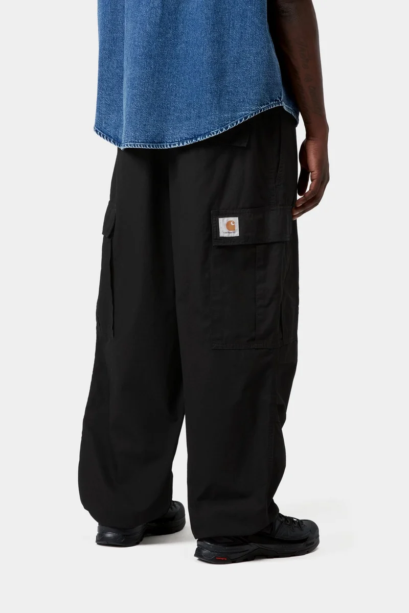 Carhartt WIP Herren Jet Cargo Hose | Schwarz gespült