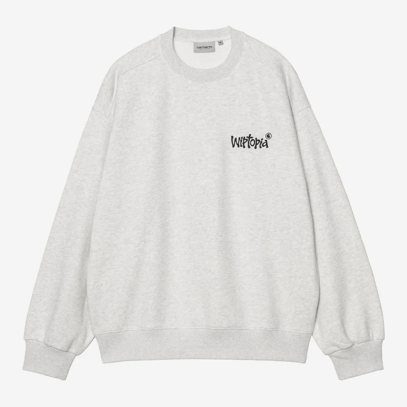 Carhartt WIP Wiptopia Herren-Sweatshirt | Aschgrau meliert