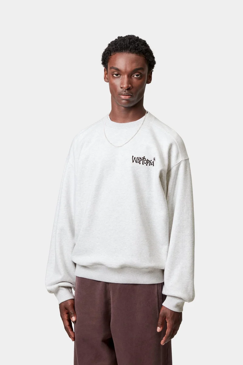 Carhartt WIP Wiptopia Herren-Sweatshirt | Aschgrau meliert