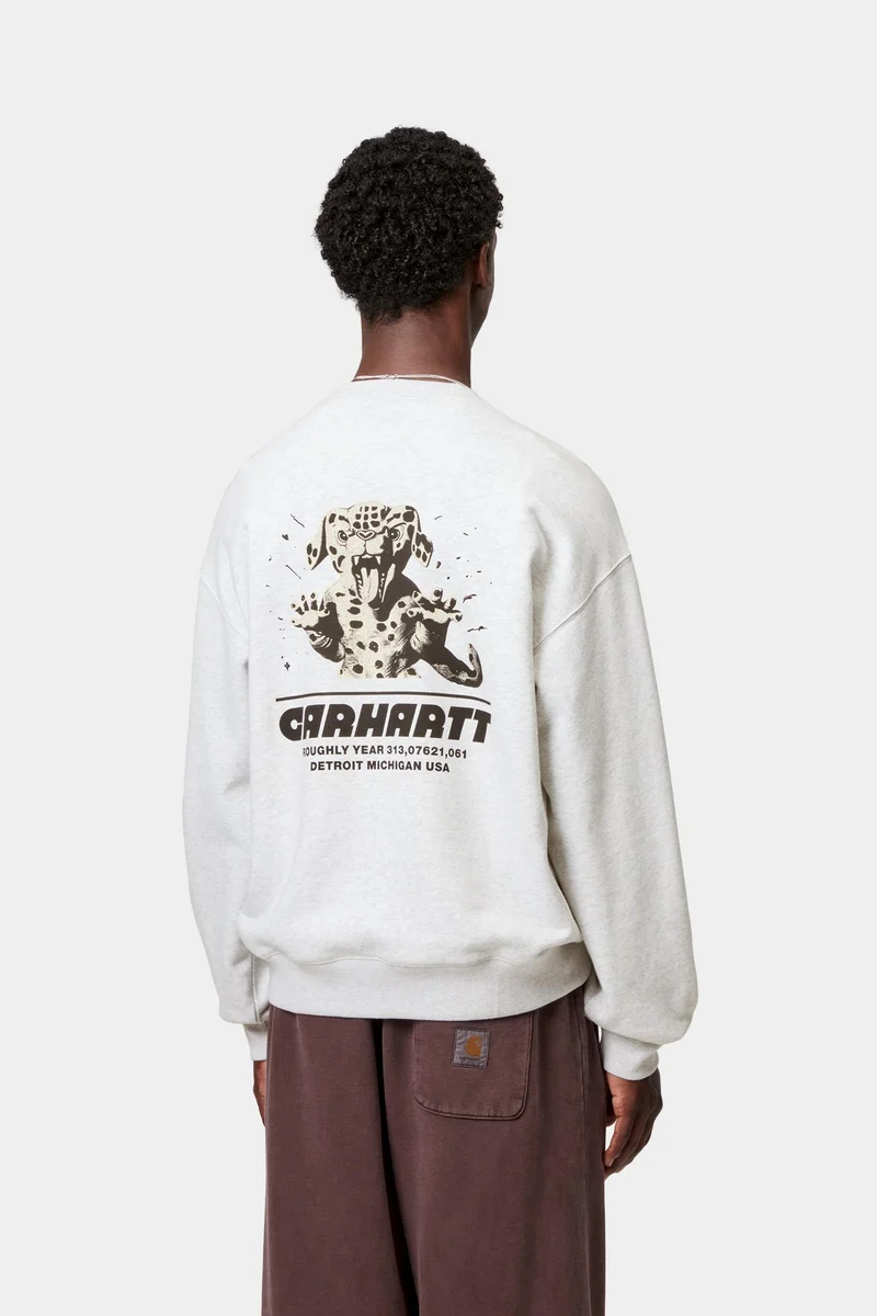 Carhartt WIP Wiptopia Herren-Sweatshirt | Aschgrau meliert