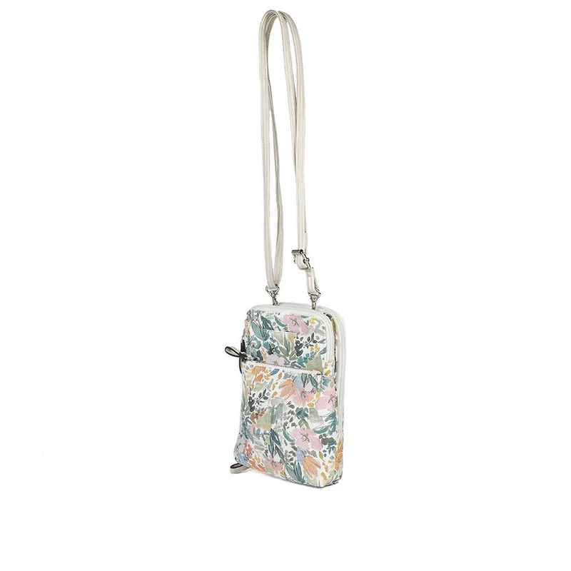 Adjustable Floral Cross-Body Bag - JEWN41000 / 326 888 - WHITE-FLORAL