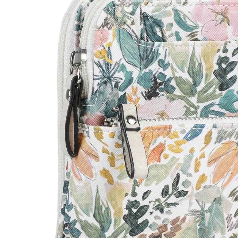 Adjustable Floral Cross-Body Bag - JEWN41000 / 326 888 - WHITE-FLORAL