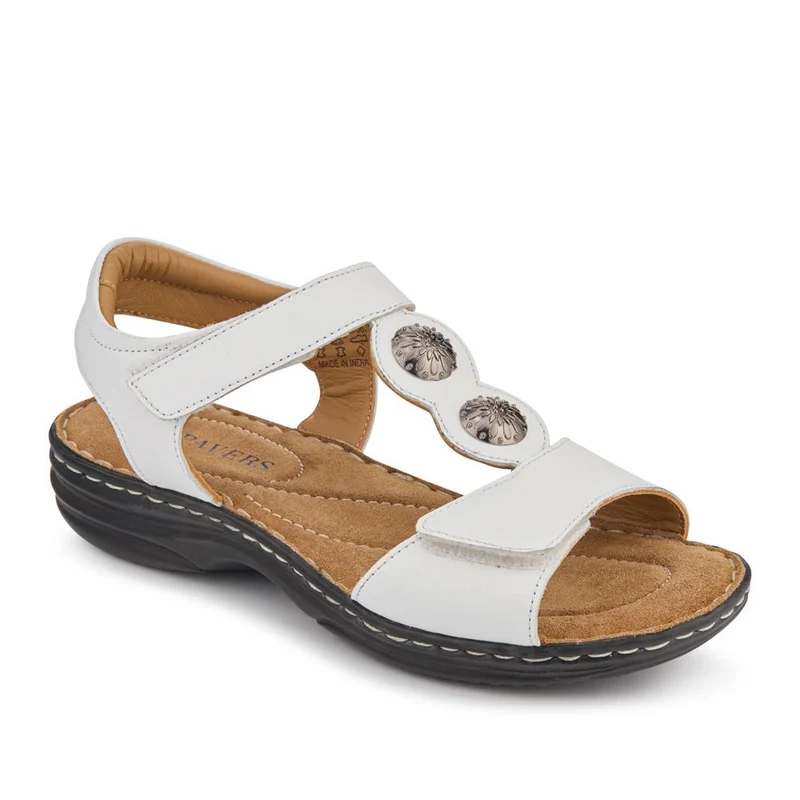 Leather Dual-Touch-Fastening Sandals - KF41007 / 327 492