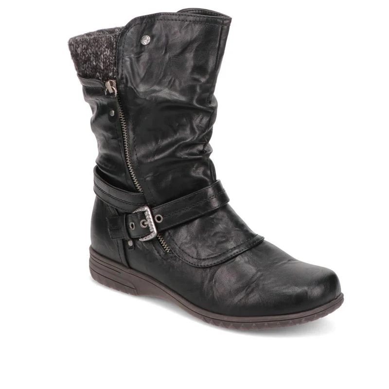 Slouch Calf Boots - WBINS38154 / 324 703 - Black