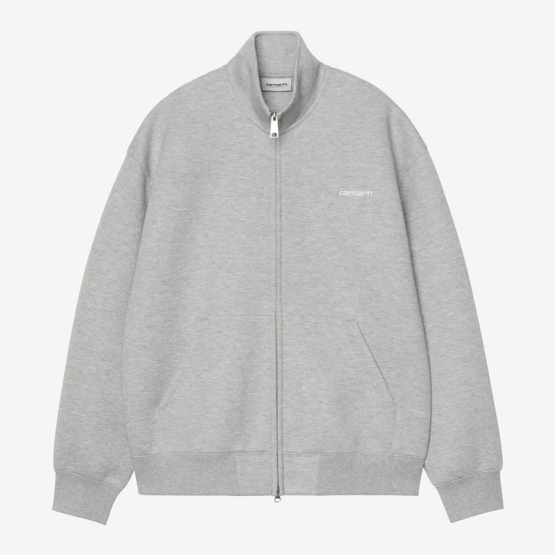 Carhartt WIP Alda Herren-Sweatjacke mit Reißverschluss | Grau meliert