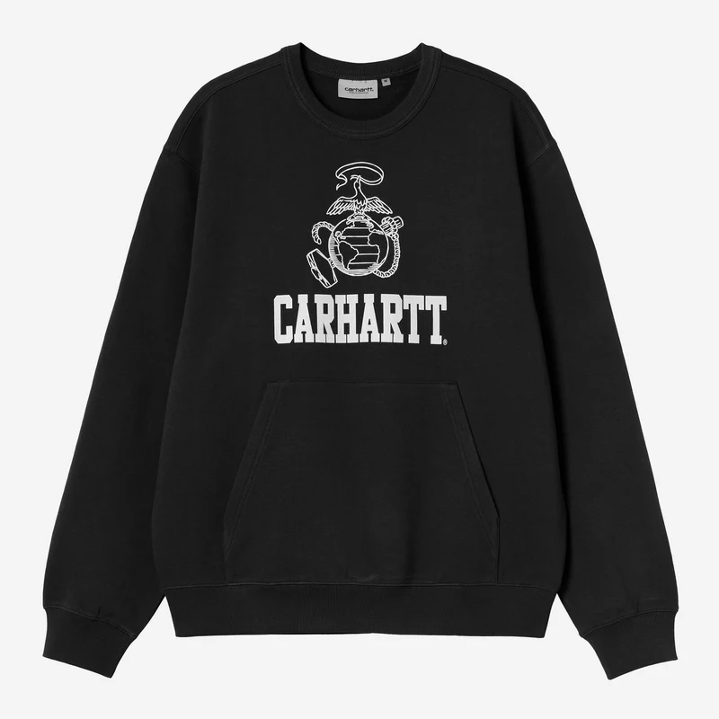 Carhartt WIP Pond Corps Herren-Sweatshirt | Schwarz