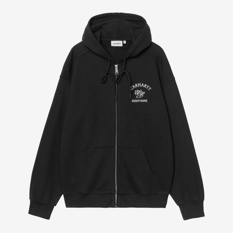 Carhartt WIP Eightynine Herren-Sweatjacke mit Kapuze | Schwarz