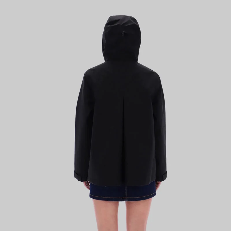 Hunter Original leichte, wasserdichte Damenjacke | Schwarz