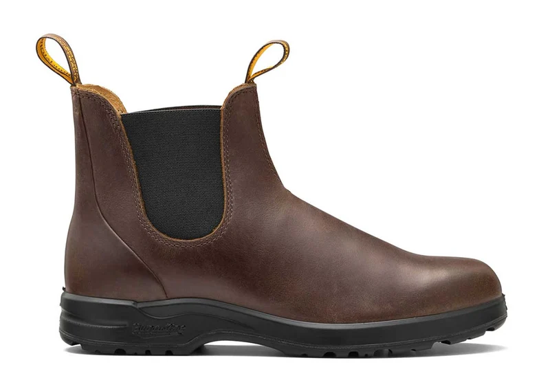 Blundstone Unisex 2057 All Terrain Vollnarbenleder Chelsea Stiefel | Kakaobraun