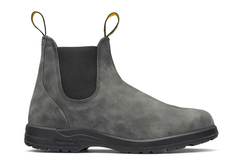 Blundstone Unisex 2055 All Terrain Gewachstes Nubukleder Chelsea Stiefel | Rustikales Schwarz