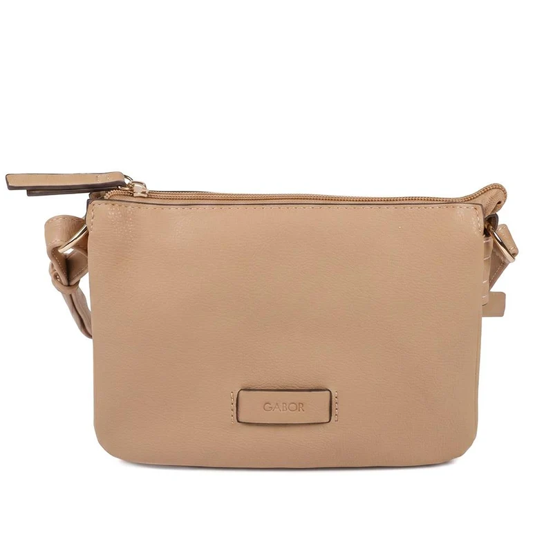 Gabor Zip Fasten Multi Pocket Crossbody Bag - GABC44051 / 330 517 - Camel
