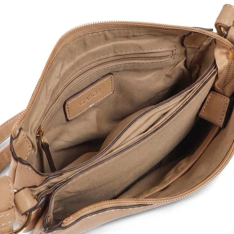 Gabor Zip Fasten Multi Pocket Crossbody Bag - GABC44051 / 330 517 - Camel