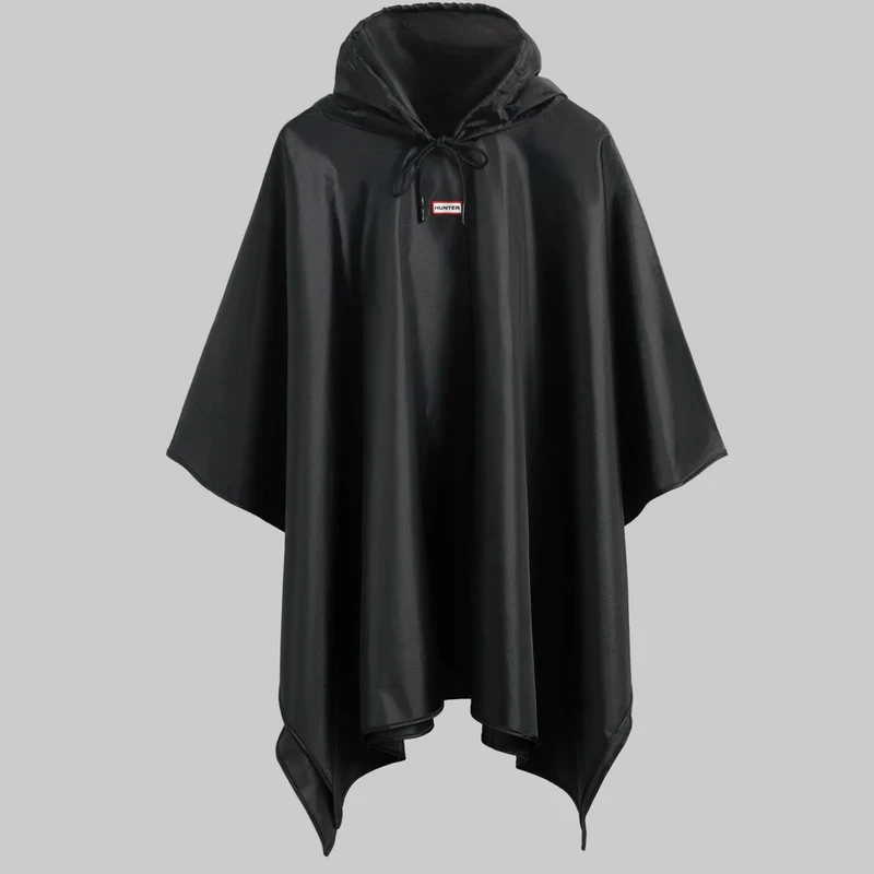 Hunter Unisex-Faltponcho | Schwarz
