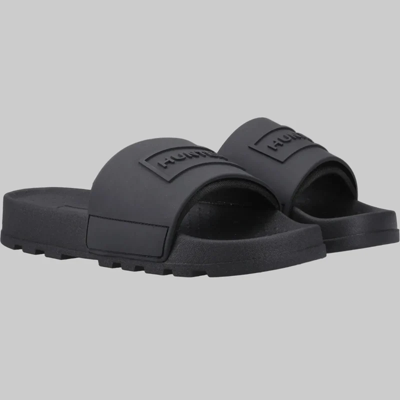 Hunter Unisex-Sandalen mit Kernprägung | Schwarz