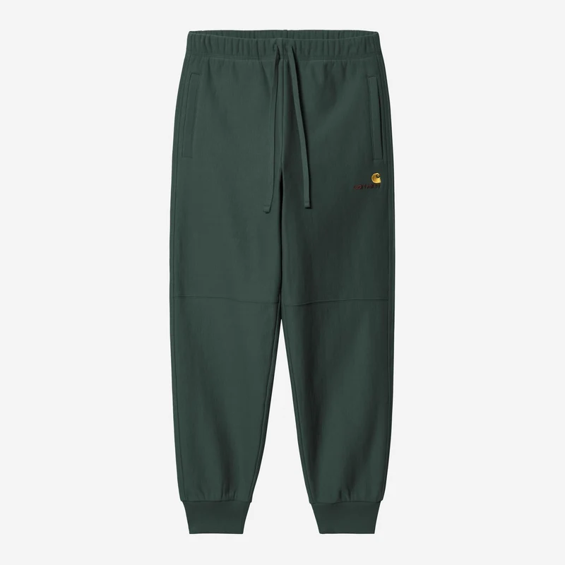 Carhartt WIP Herren American Script Jogginghose | Grün
