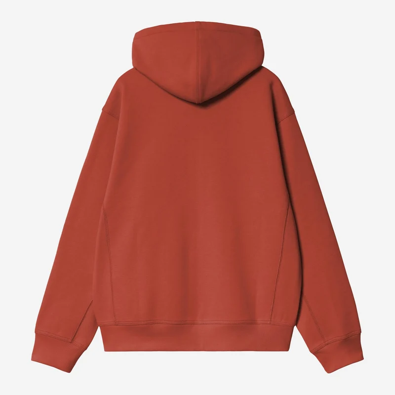 Carhartt WIP Herren mit Kapuze American Script Jacke | Oxidrot