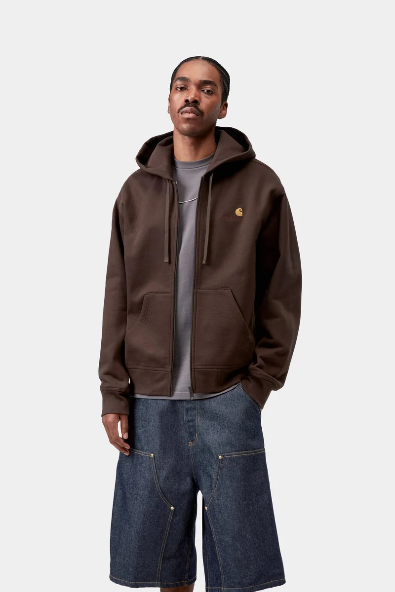Carhartt WIP Herren mit Kapuze American Script Jacke | Palisander
