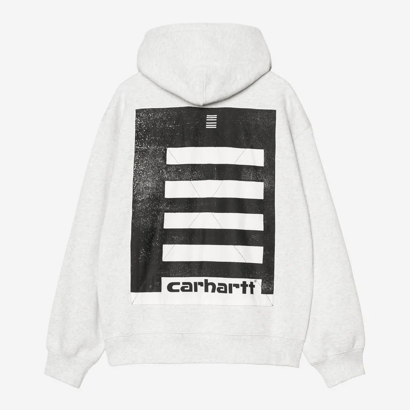 Carhartt WIP Herren-Kapuzenjacke von Archive Lines | Aschgrau meliert