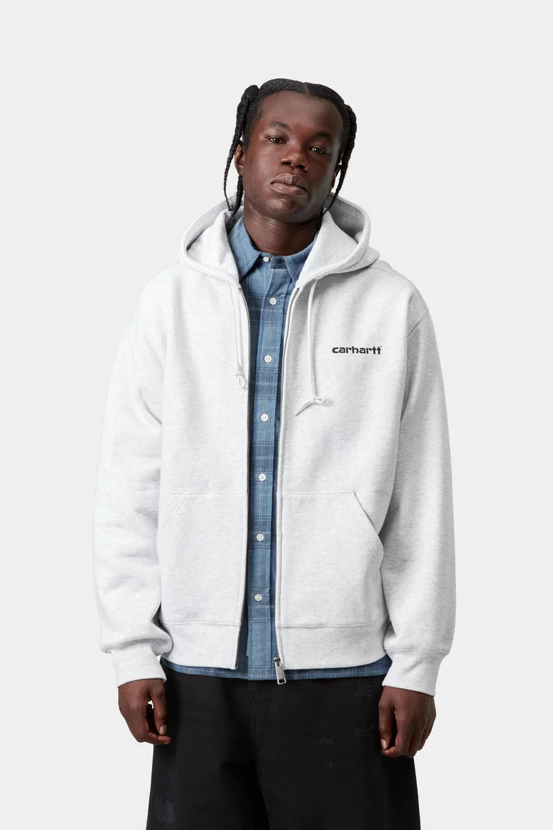 Carhartt WIP Herren-Kapuzenjacke von Archive Lines | Aschgrau meliert