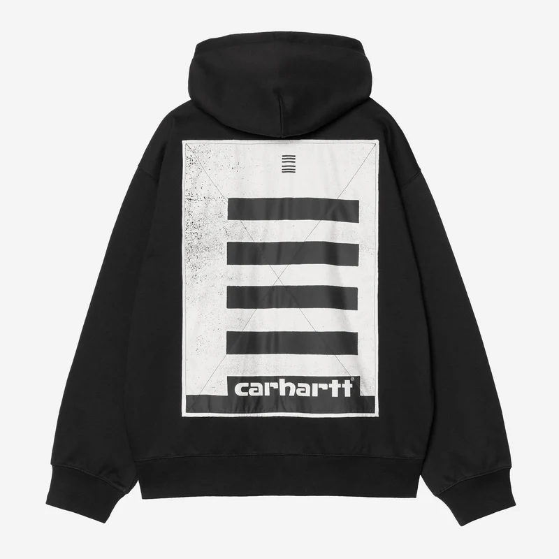 Carhartt WIP Herren-Kapuzenjacke „Archive Lines“ | Schwarz