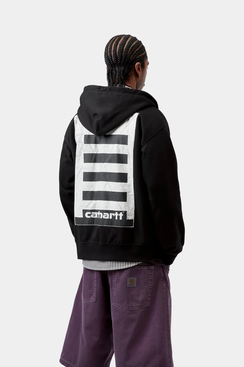 Carhartt WIP Herren-Kapuzenjacke „Archive Lines“ | Schwarz