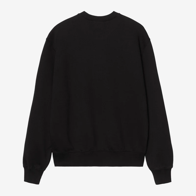 Carhartt WIP Herren-Sweatshirt mit Kleeblattmuster | Schwarz