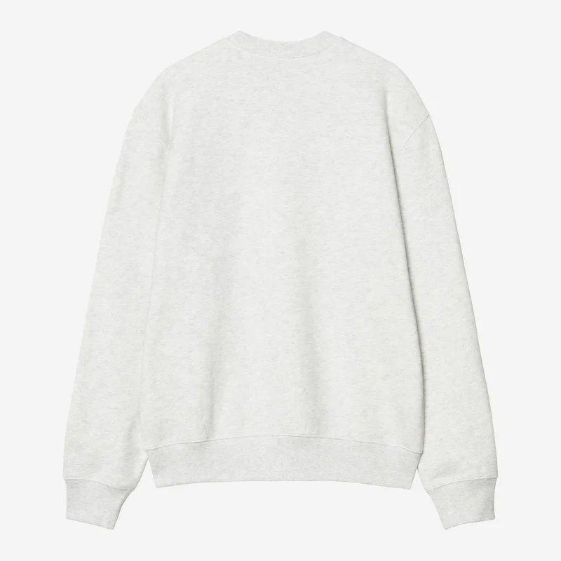 Carhartt WIP Herren-Sweatshirt mit Kleeblattmuster | Aschgrau meliert