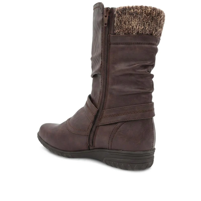 Slouch Calf Boots - WBINS38154 / 324 703 - Chocolate