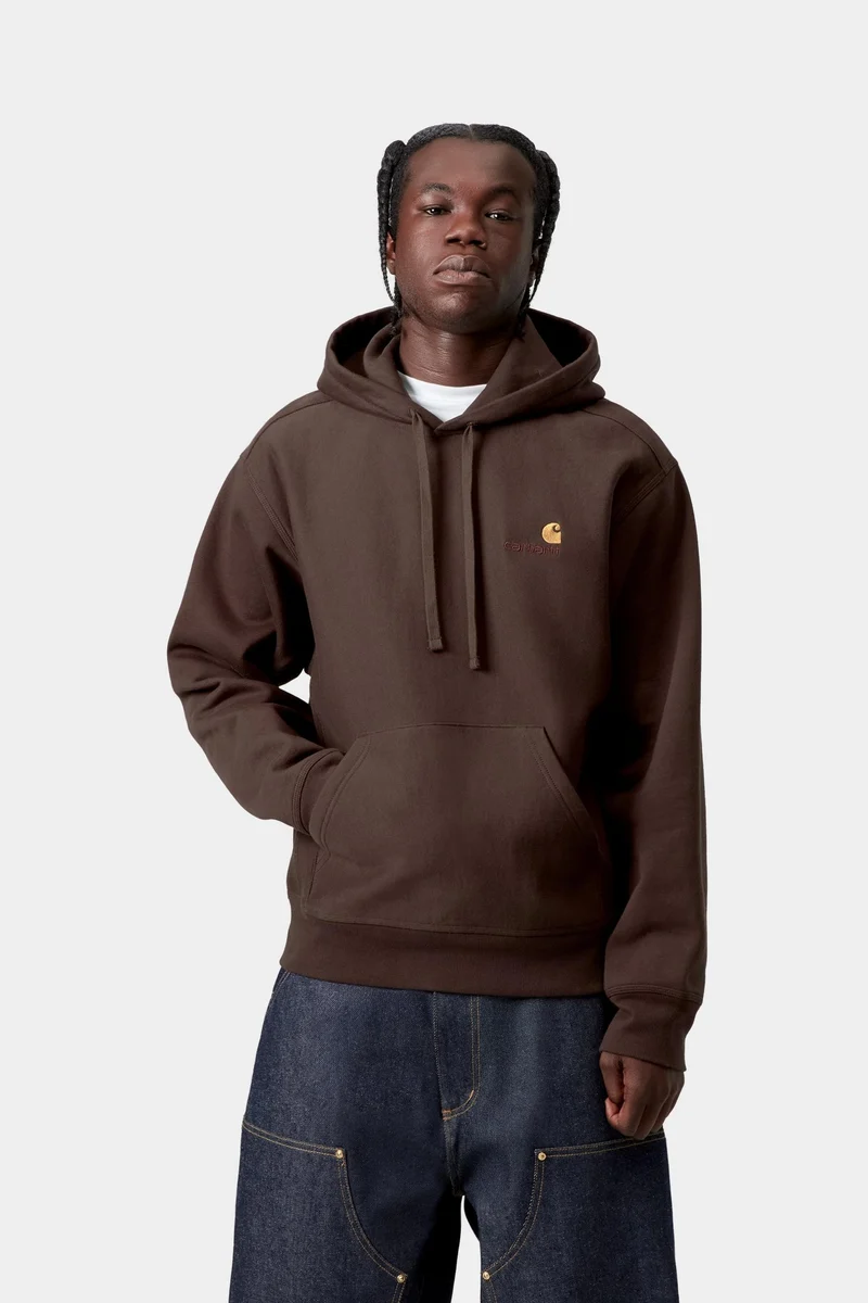 Carhartt WIP Herren American Script Hoodie | Palisander