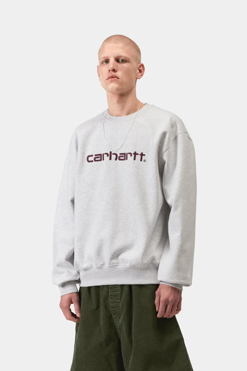 Carhartt WIP Herren Carhartt Sweatshirt | Ash Heather Cozy Purple