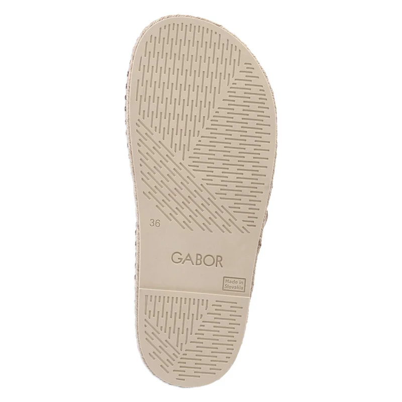 Espadrille-Pantoletten Braun