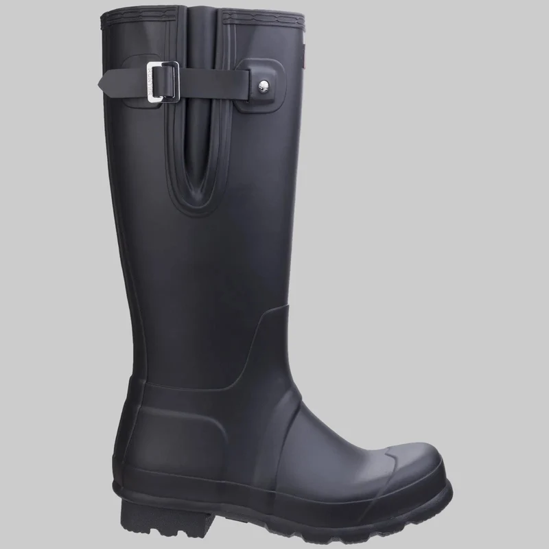 Hunter Original Herren-Gummistiefel mit seitlicher Verstellung | Schwarz